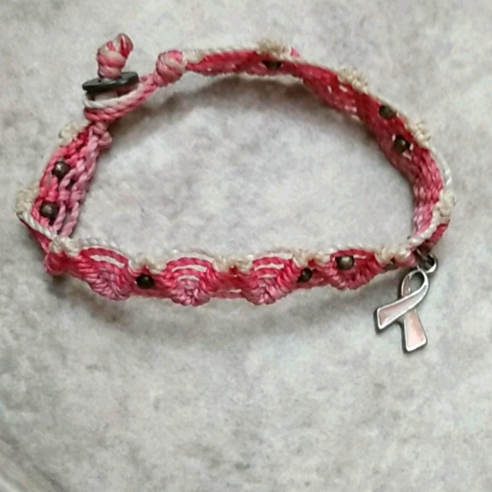 Breast cancer awareness bracelet